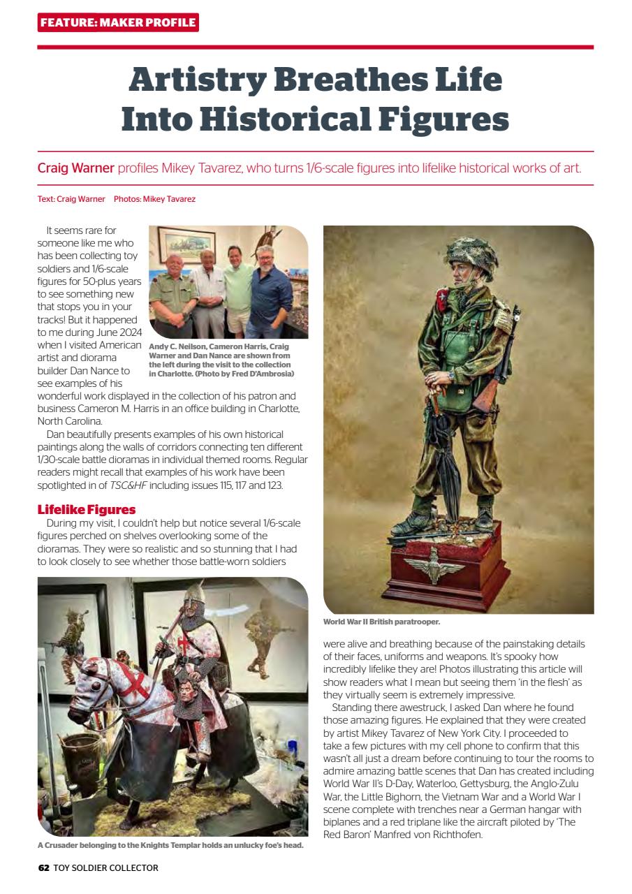 Toy Soldier Collector and Historical Figures Preview Pages