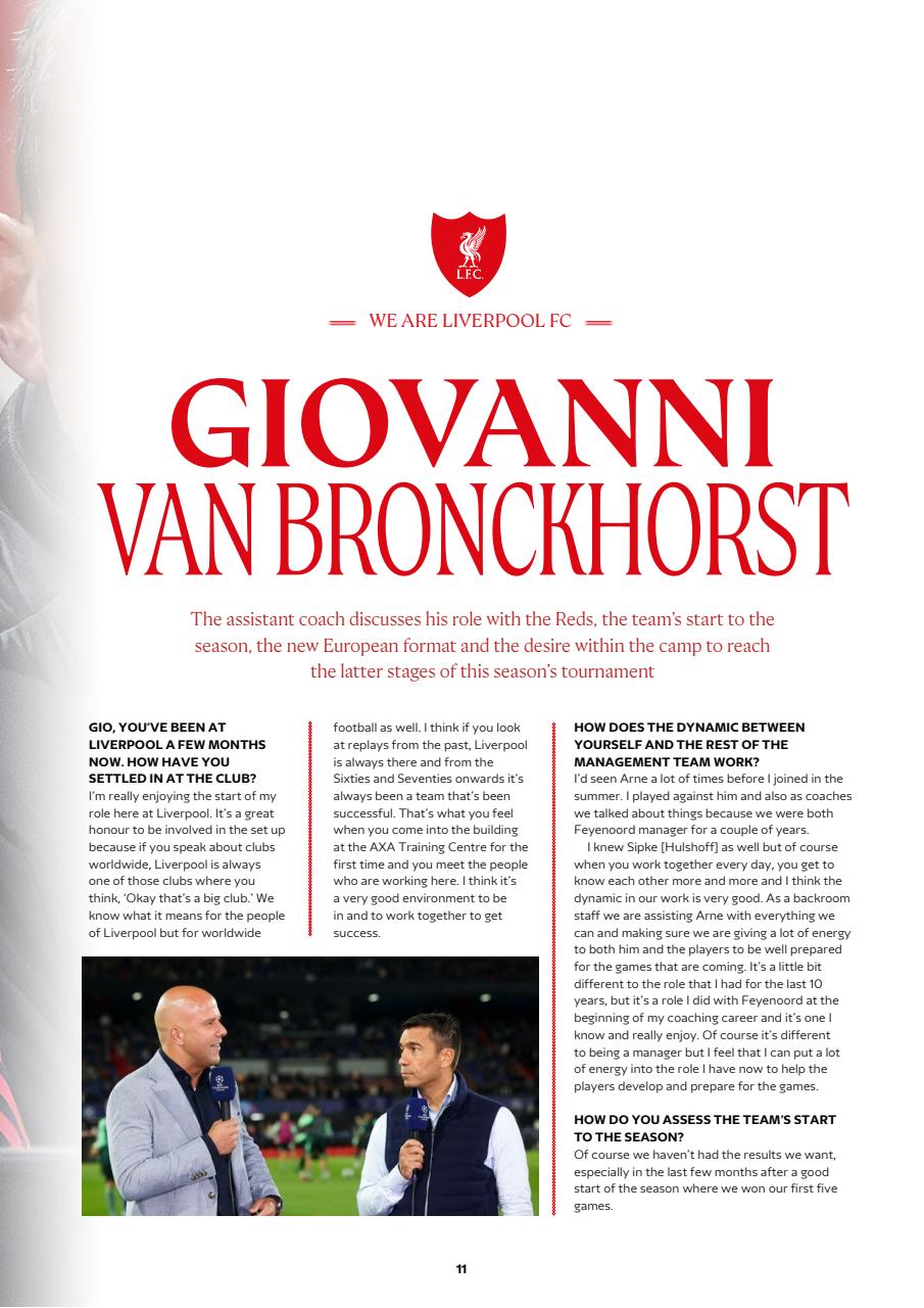 Liverpool FC Programmes Preview Pages