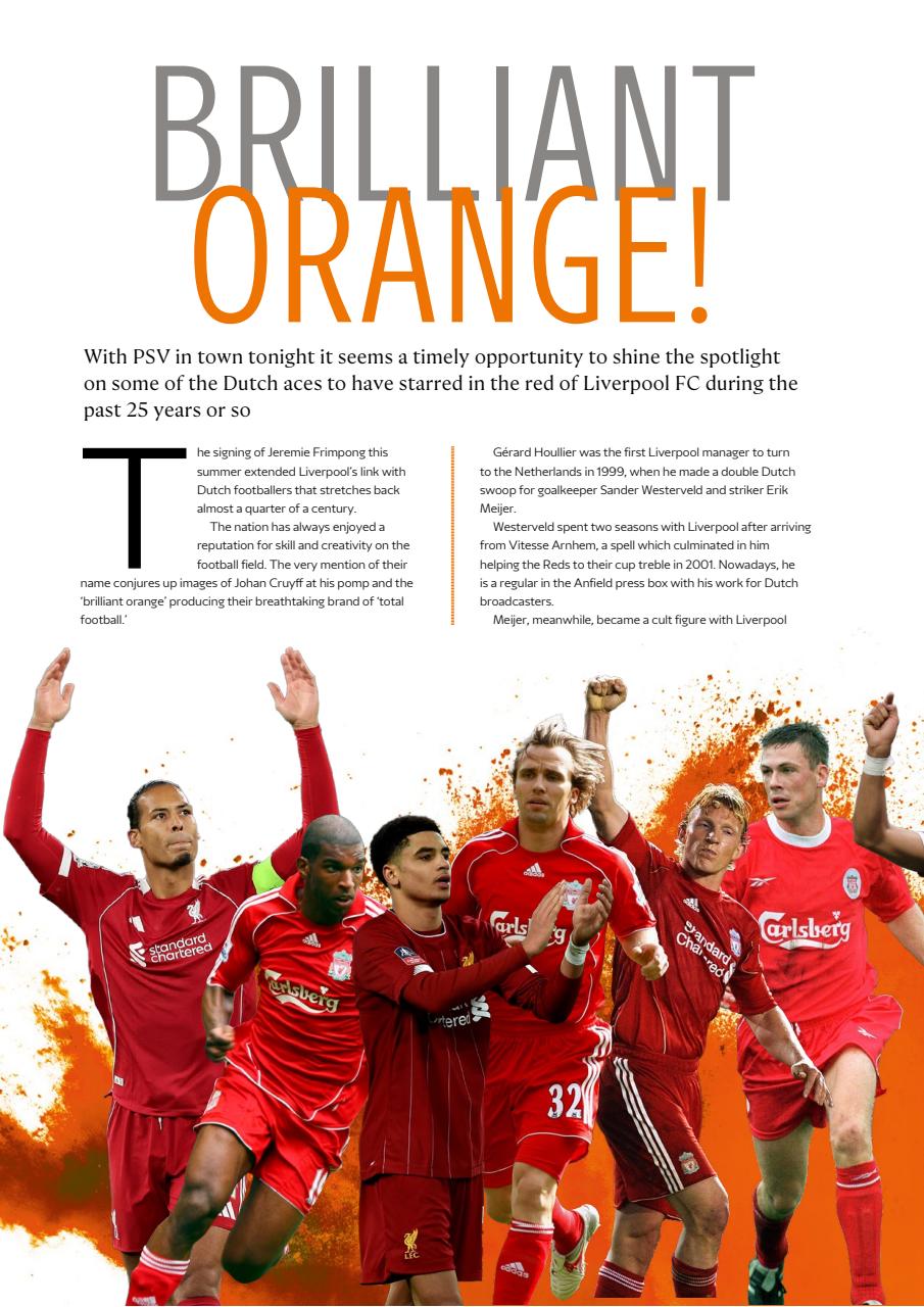 Liverpool FC Programmes Preview Pages