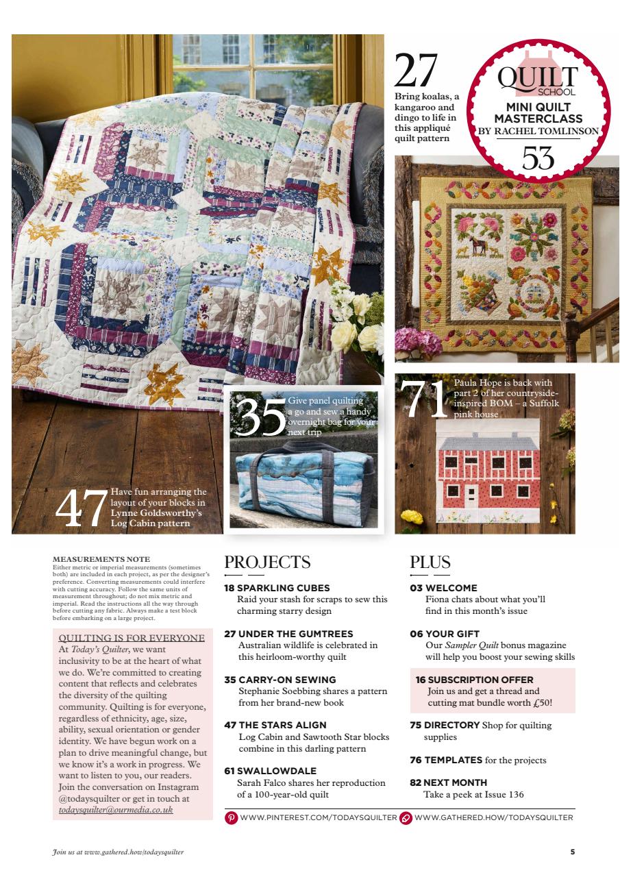 Today’s Quilter Preview Pages