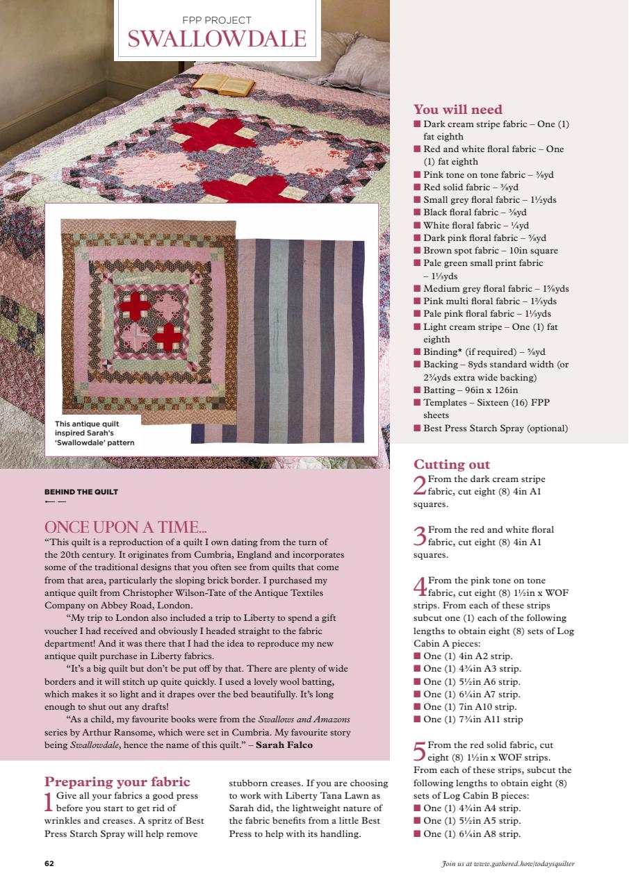 Today’s Quilter Preview Pages