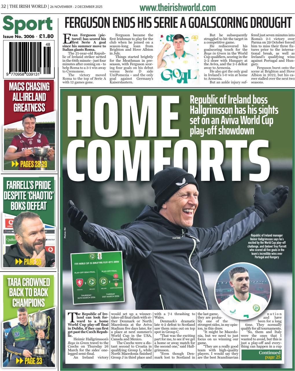 Irish World Preview Pages