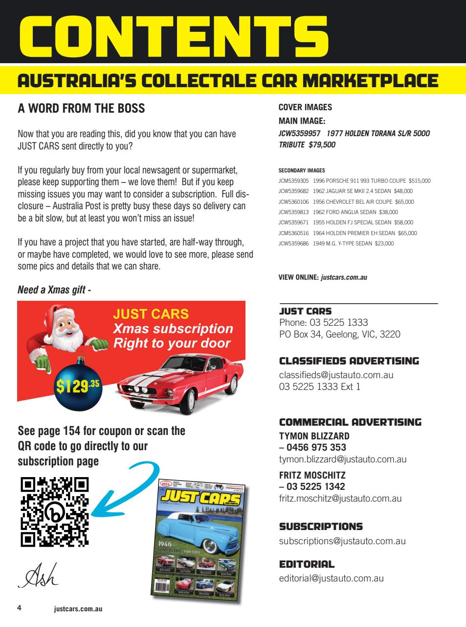 JUST CARS Preview Pages