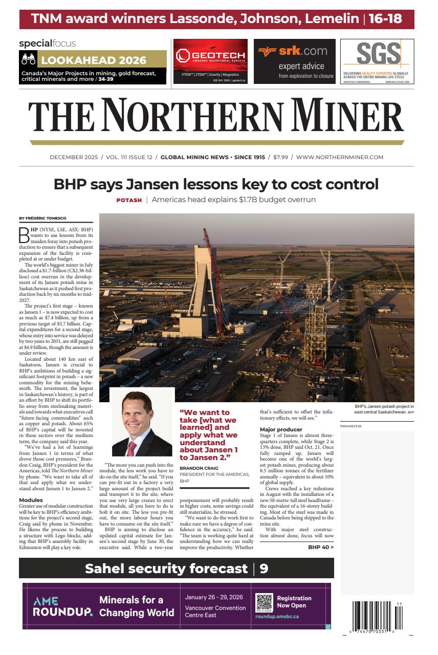 The Northern Miner Preview Pages