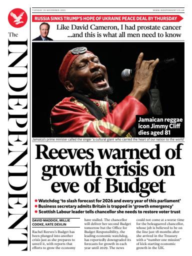 The Independent Daily Edition Newspaper issue 