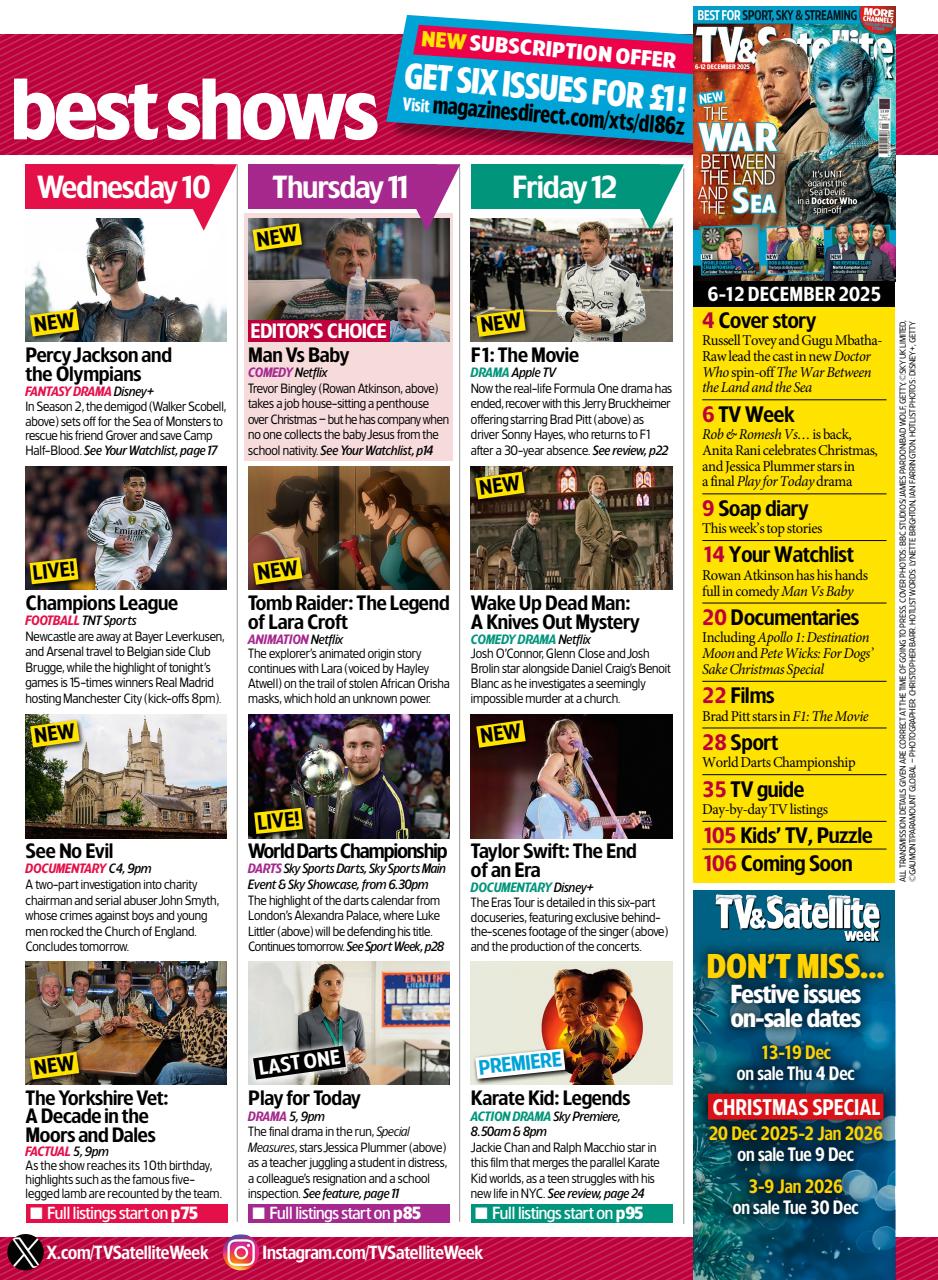 TV & Satellite Week Preview Pages