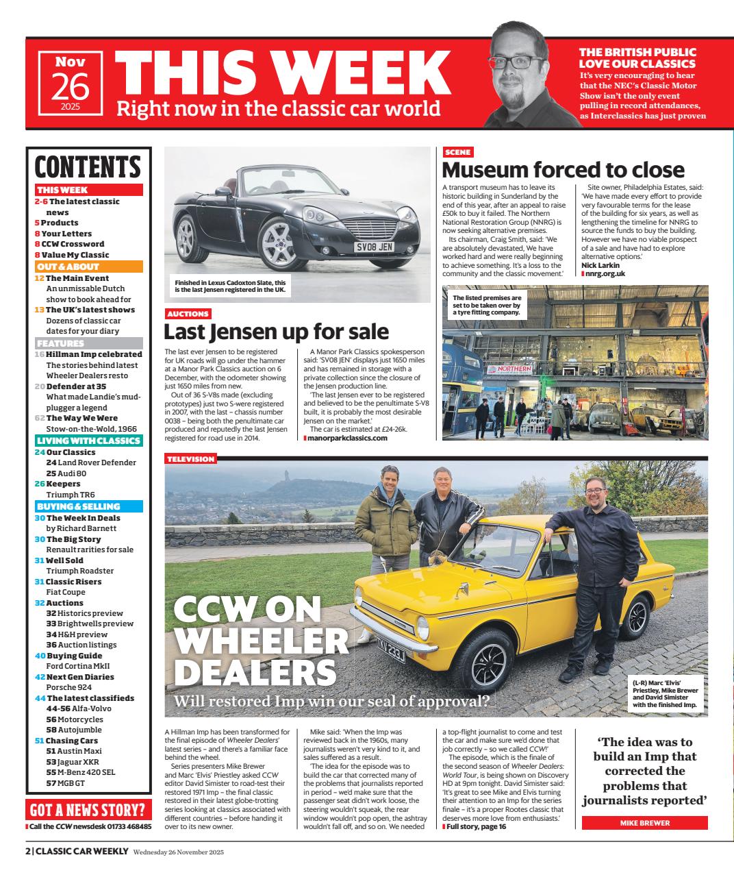 Classic Car Weekly Preview Pages