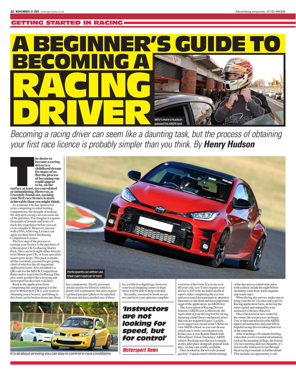 Motorsport News Preview Pages