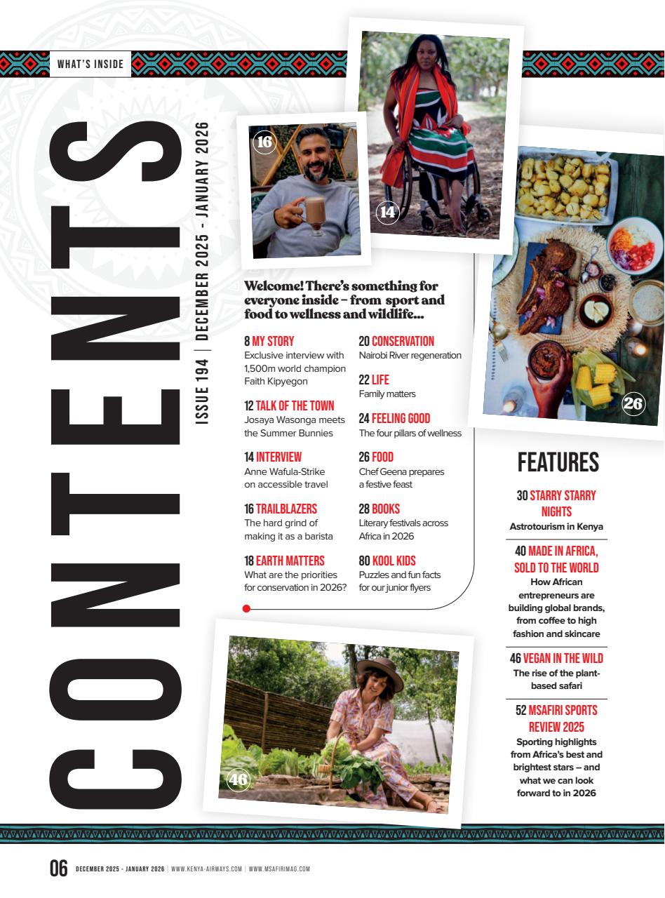 MSAFIRI – Kenya Airways Inflight Preview Pages