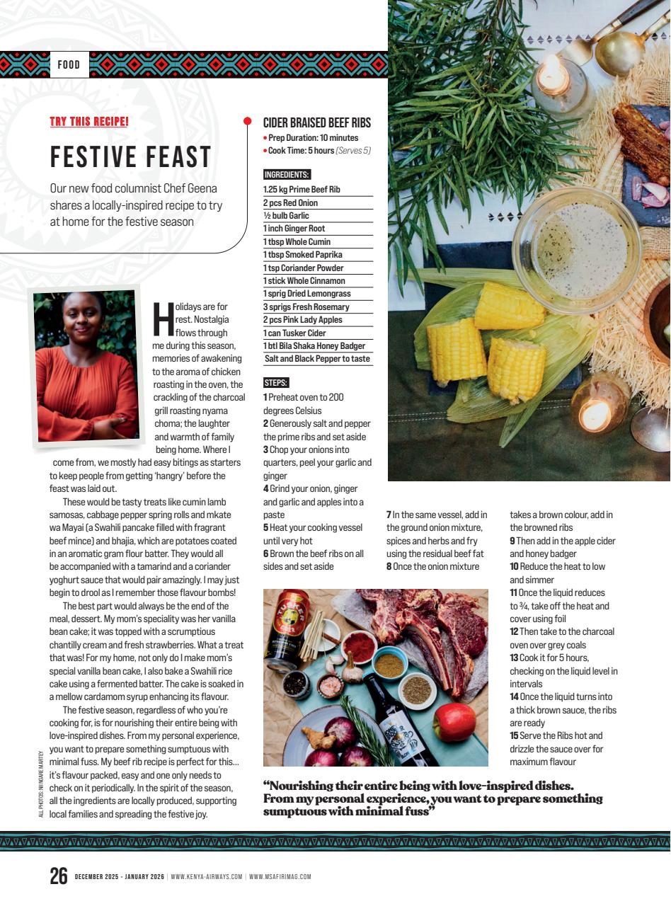 MSAFIRI – Kenya Airways Inflight Preview Pages