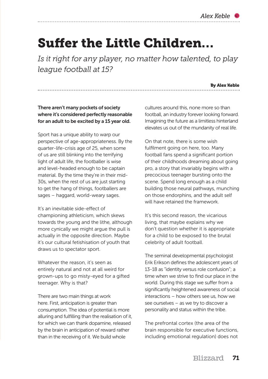 The Blizzard Preview Pages