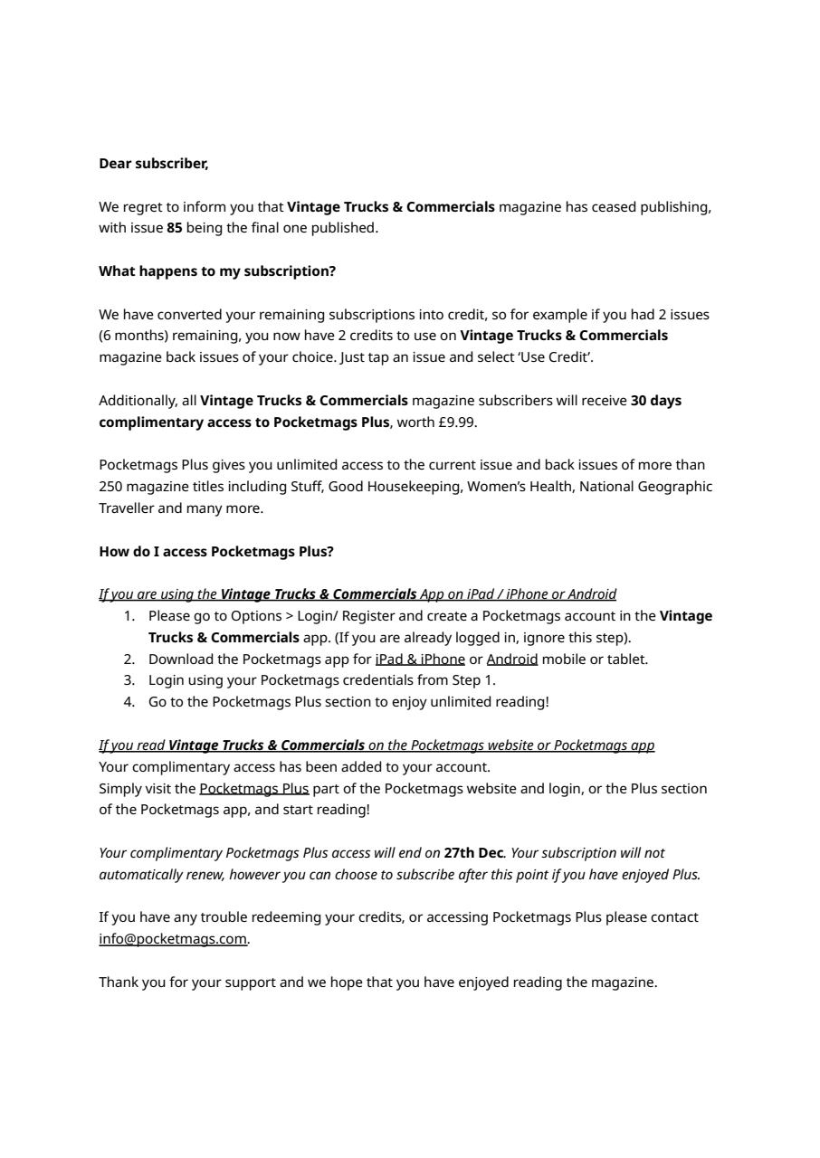 Vintage Trucks & Commercials Preview Pages