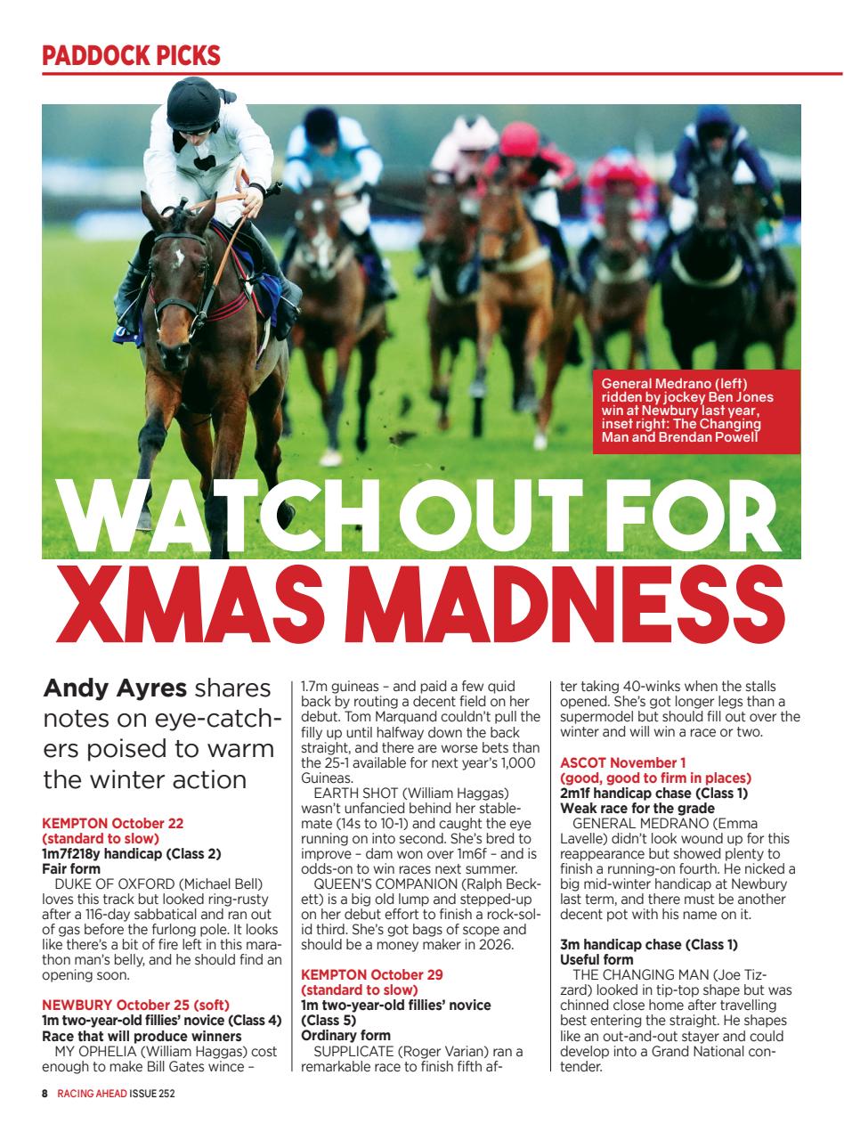 Racing Ahead Preview Pages