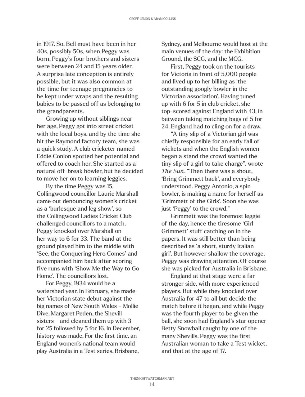 The Nightwatchman Preview Pages