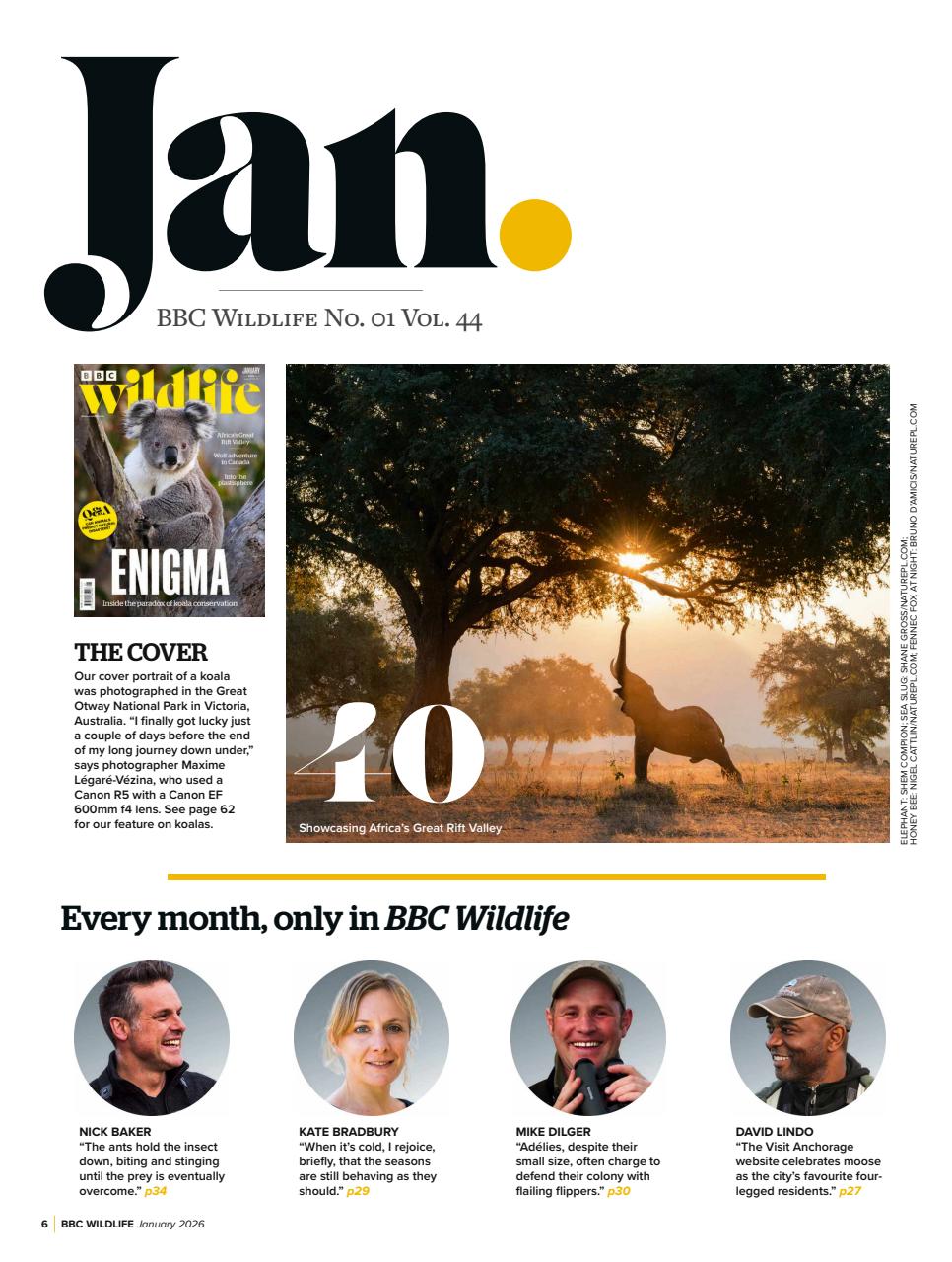 BBC Wildlife Magazine Preview Pages