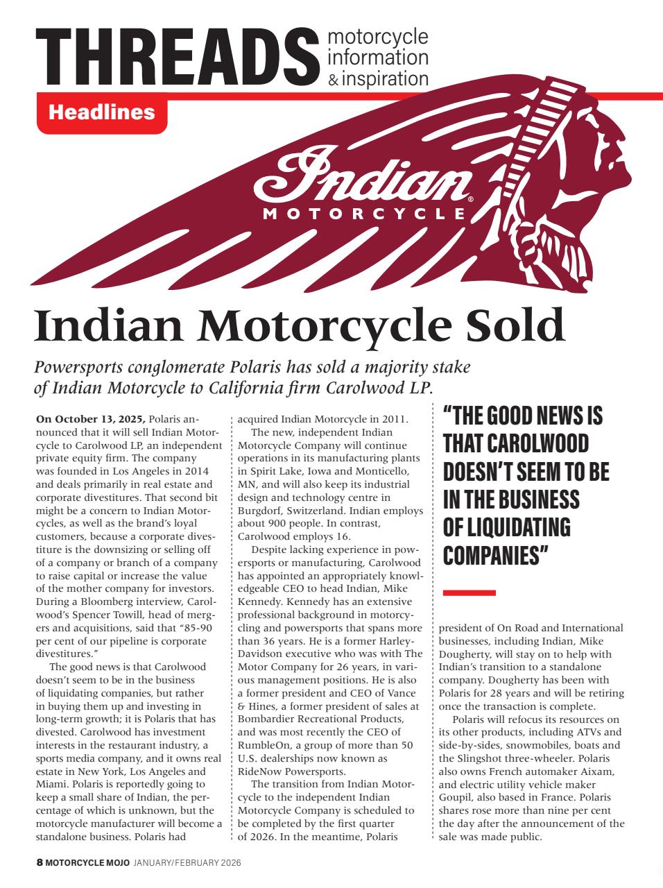 Motorcycle Mojo Preview Pages