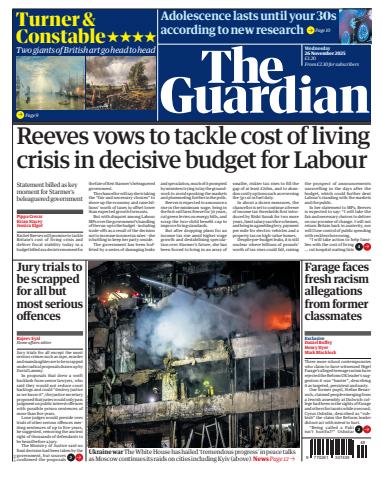The Guardian Newspaper issue Wednesday, 26 November 2025