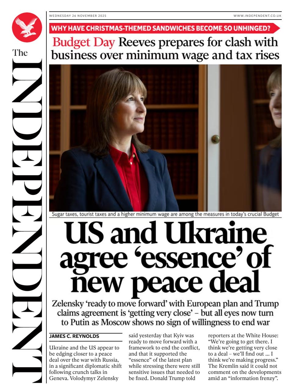 The Independent Daily Edition Newspaper Preview Pages