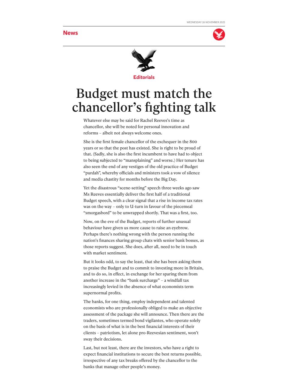 The Independent Daily Edition Newspaper Preview Pages