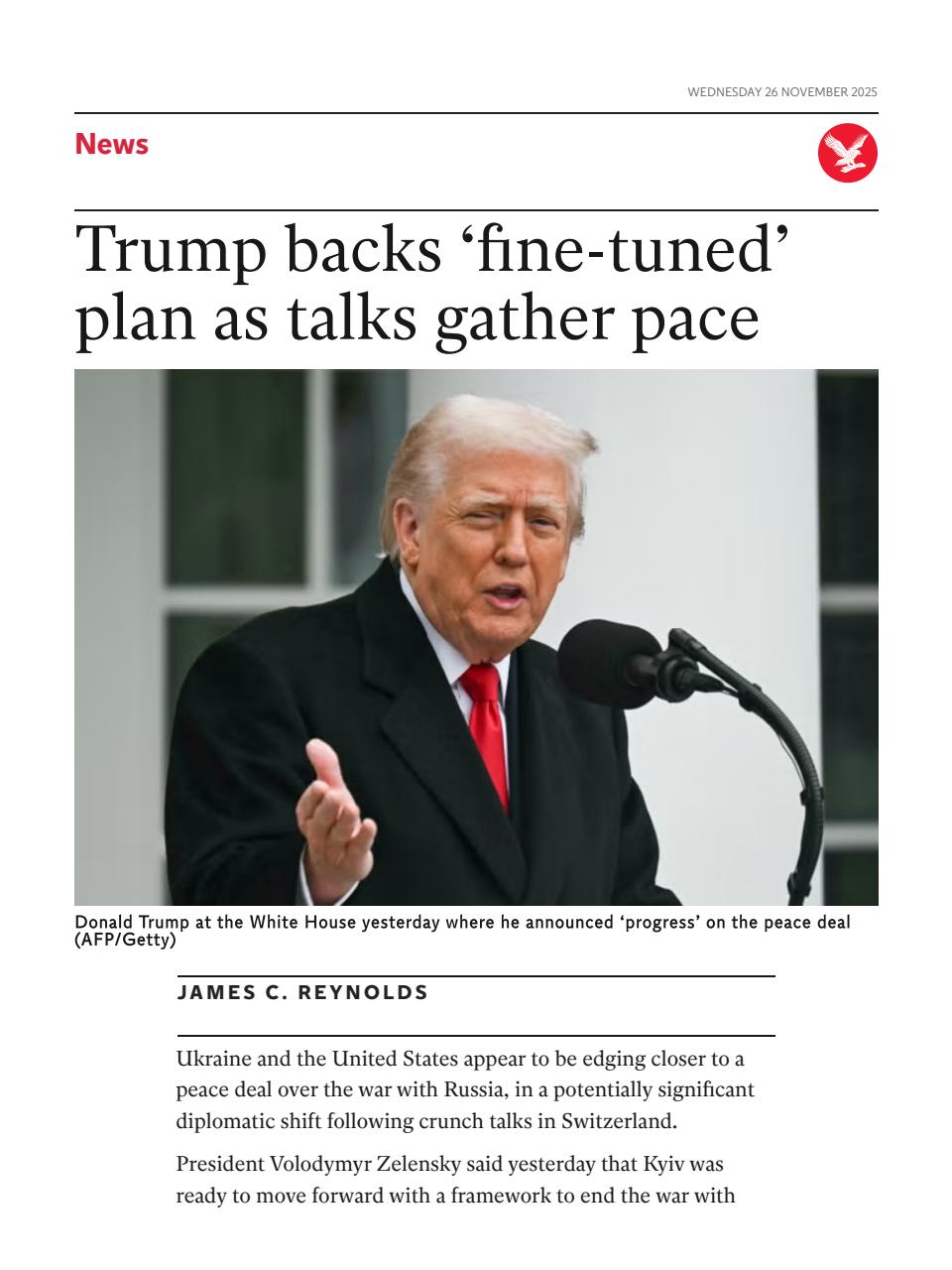 The Independent Daily Edition Newspaper Preview Pages