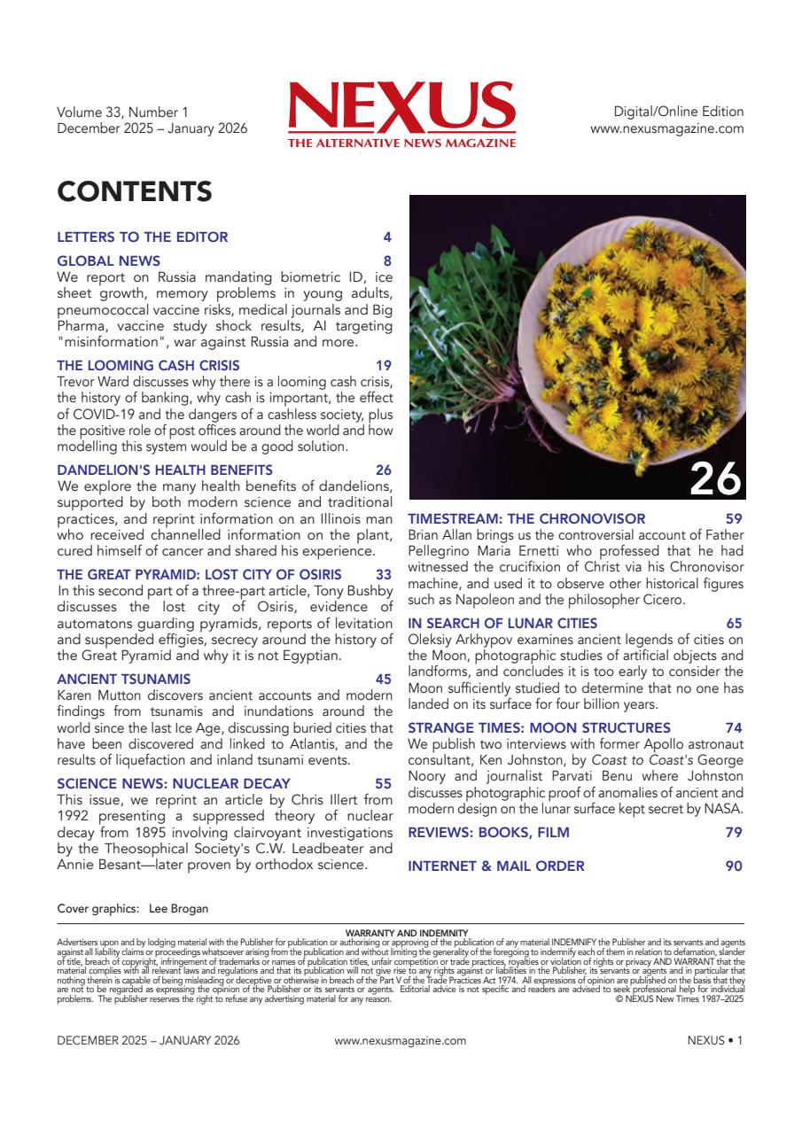 Nexus Magazine Preview Pages