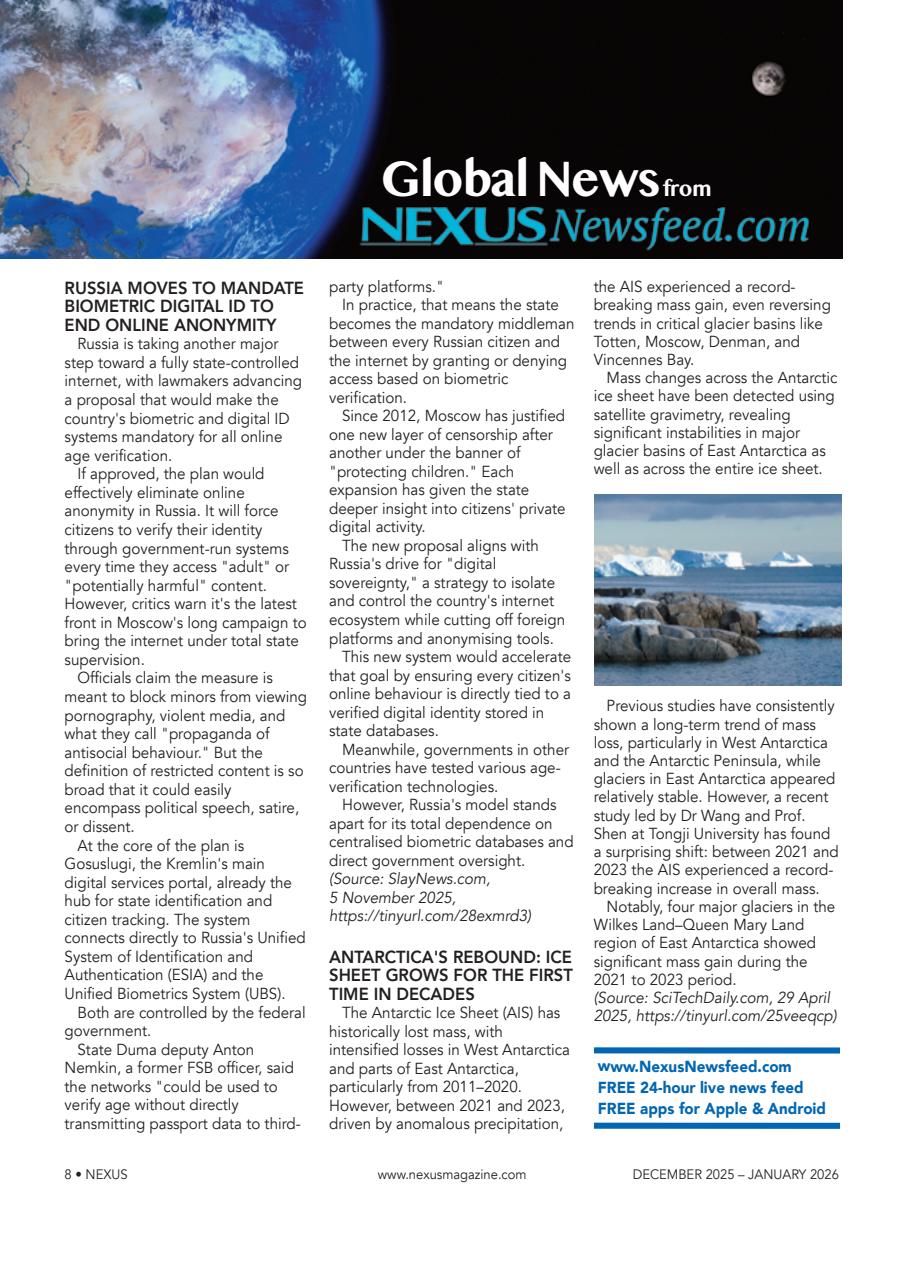 Nexus Magazine Preview Pages