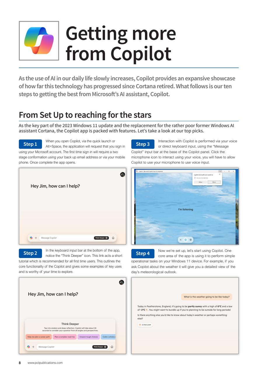 Windows User Preview Pages
