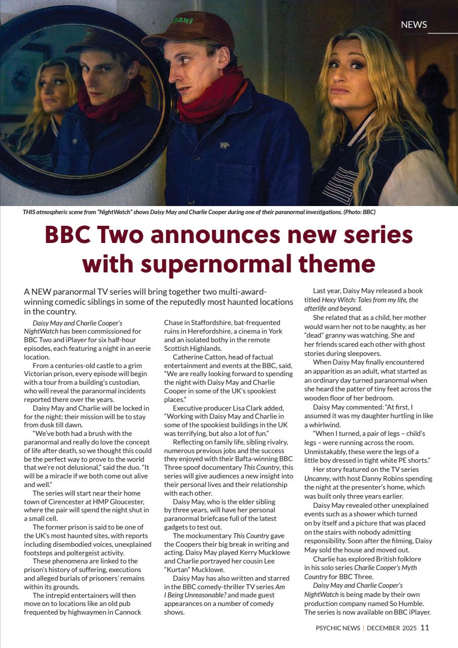 Psychic News Preview Pages