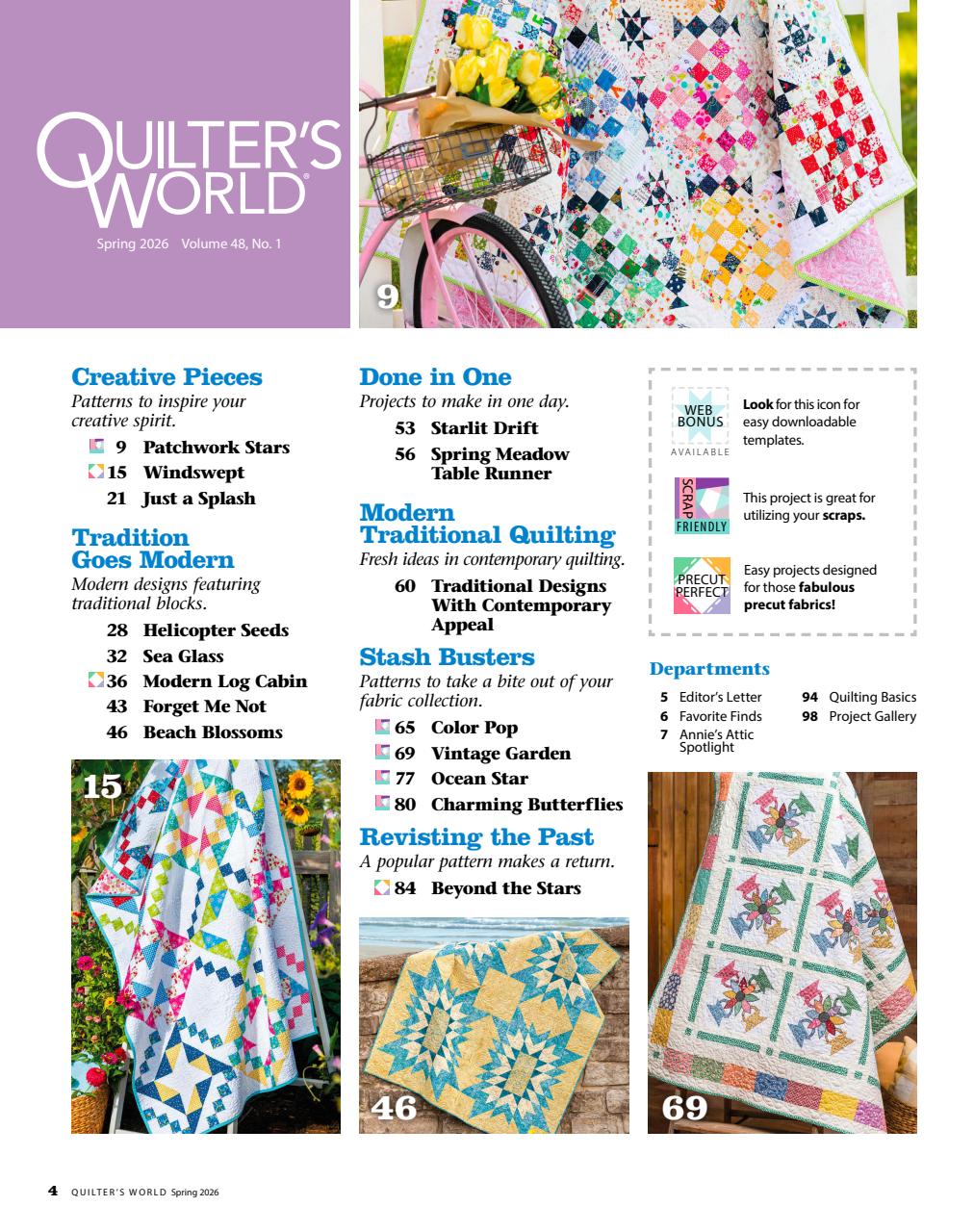 Quilter's World Preview Pages