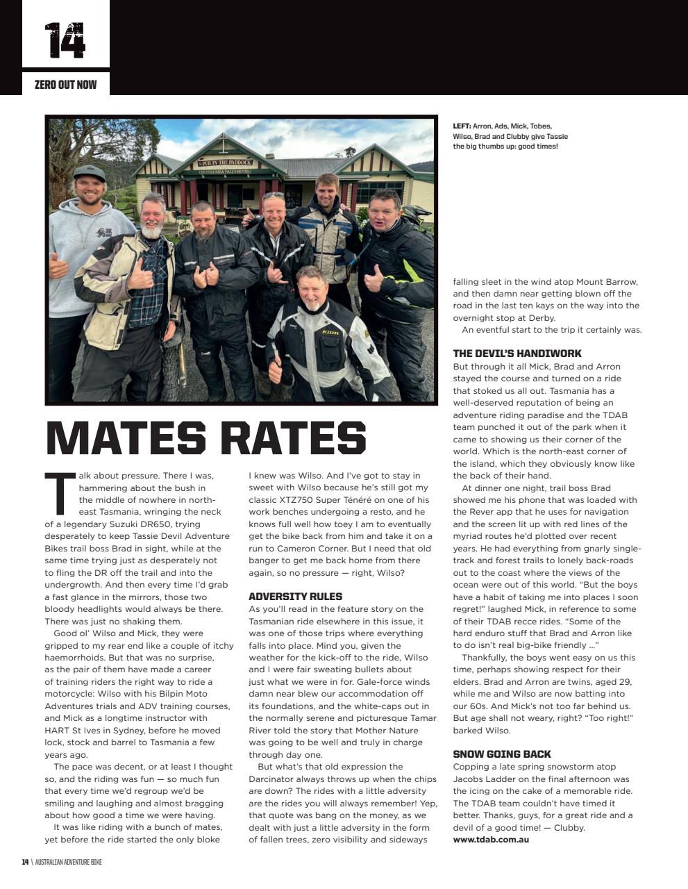 Australian Adventure Bike Preview Pages