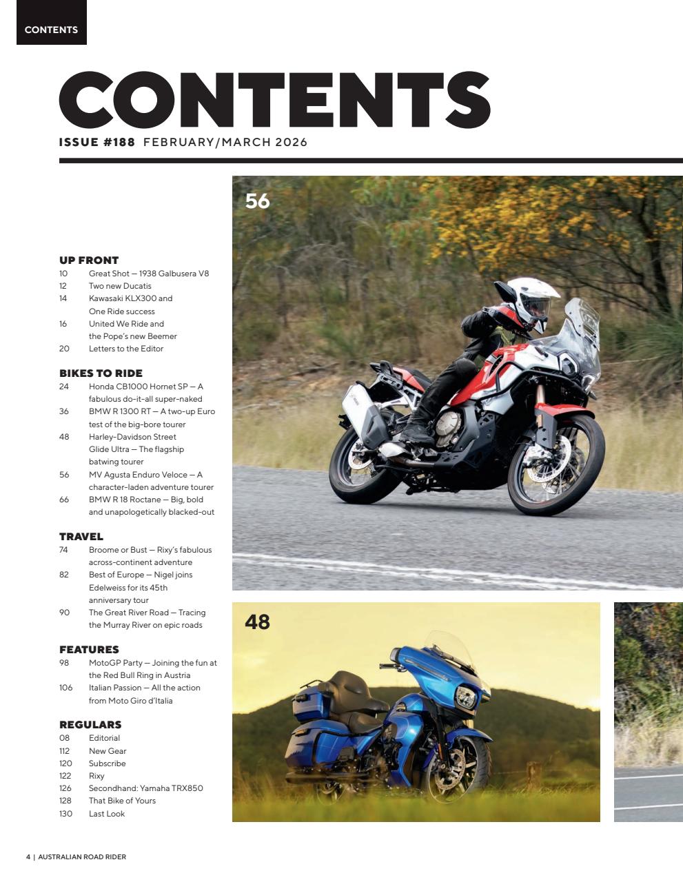 Australian Road Rider Preview Pages