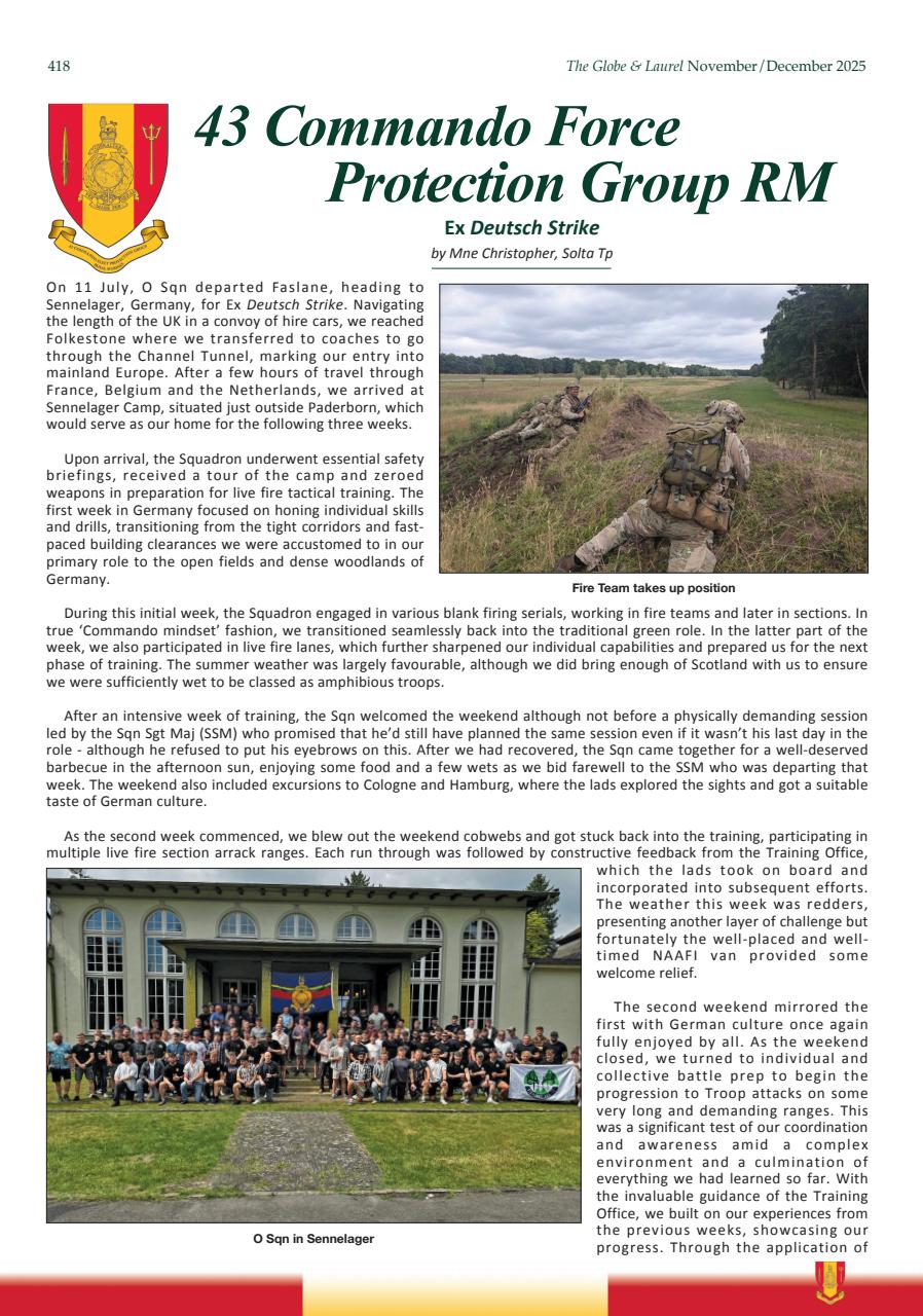 Globe & Laurel Preview Pages