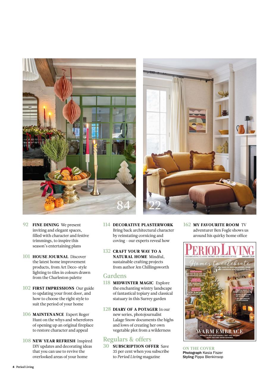 Period Living Magazine Preview Pages