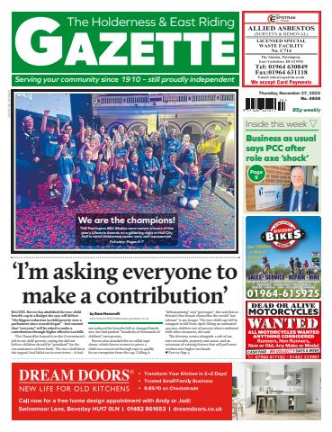 Holderness Gazette November 27, 2025 issue Holderness Gazette November 27, 2025