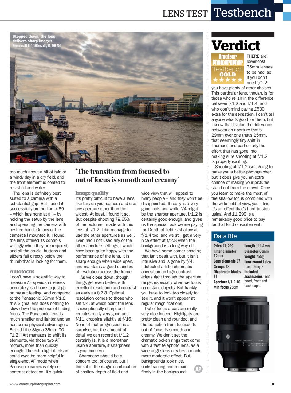 Amateur Photographer Preview Pages