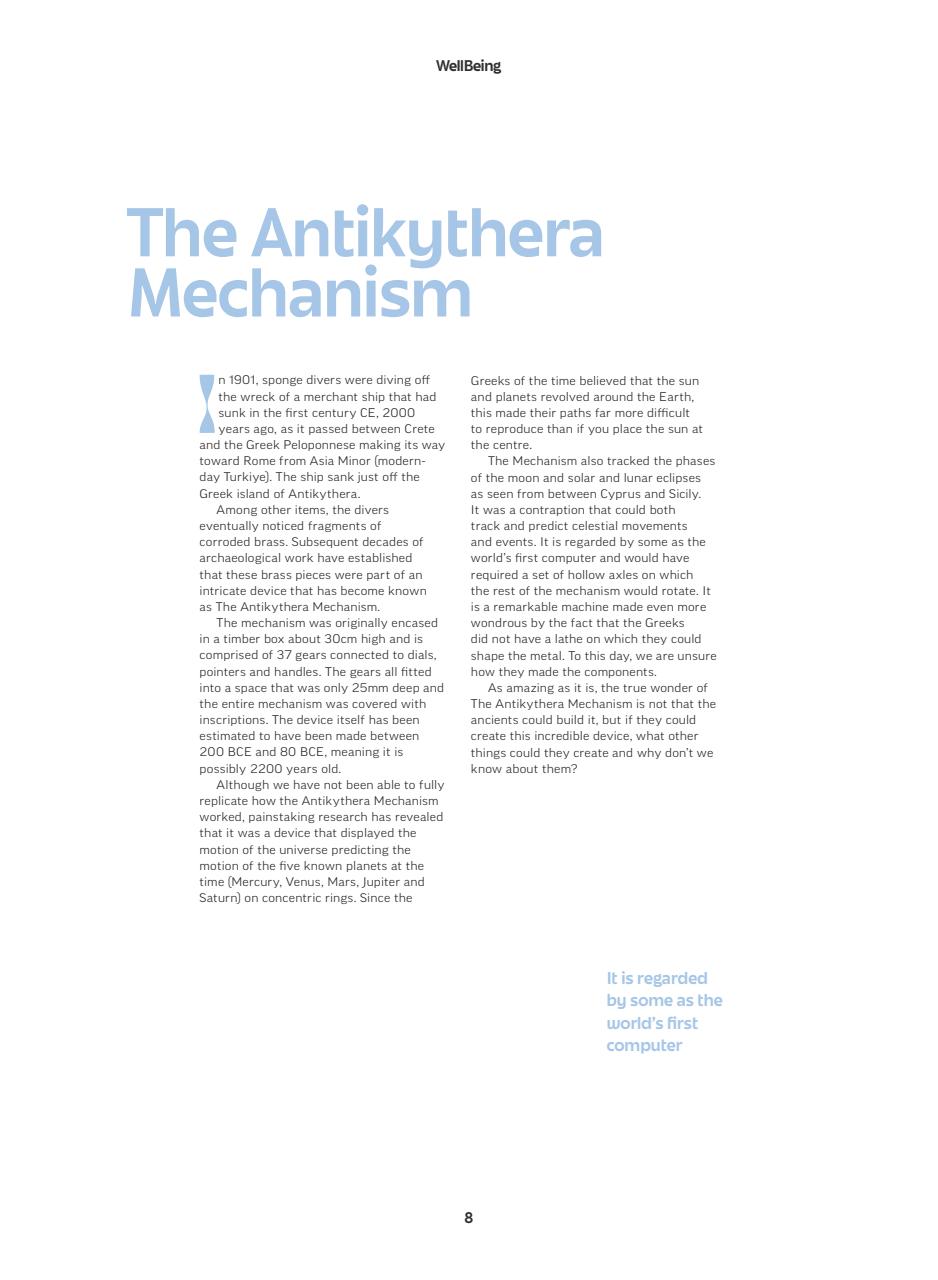 WellBeing Preview Pages