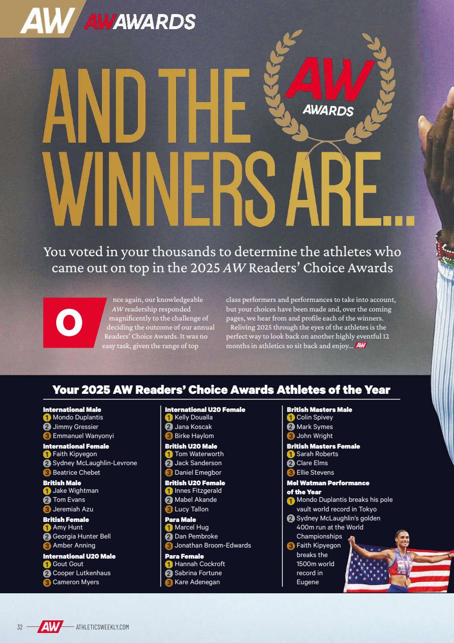 AW – Athletics Weekly Magazine Preview Pages