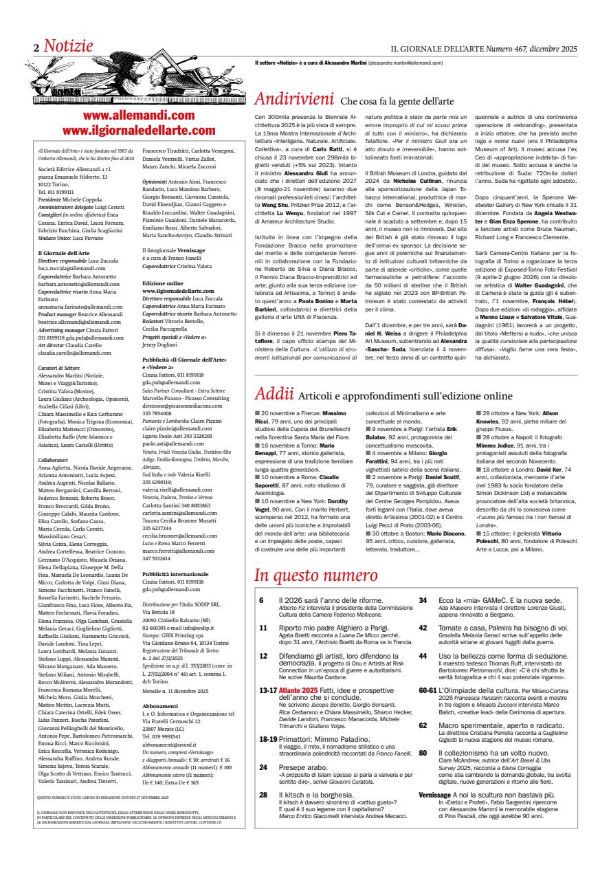 Il Giornale Dell’Arte Preview Pages