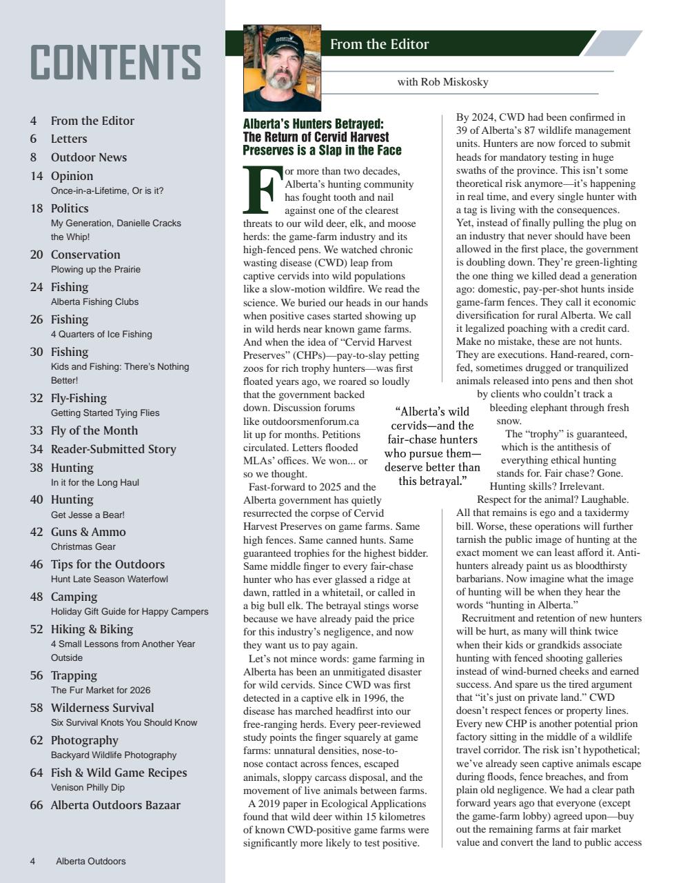 Alberta Outdoors Preview Pages