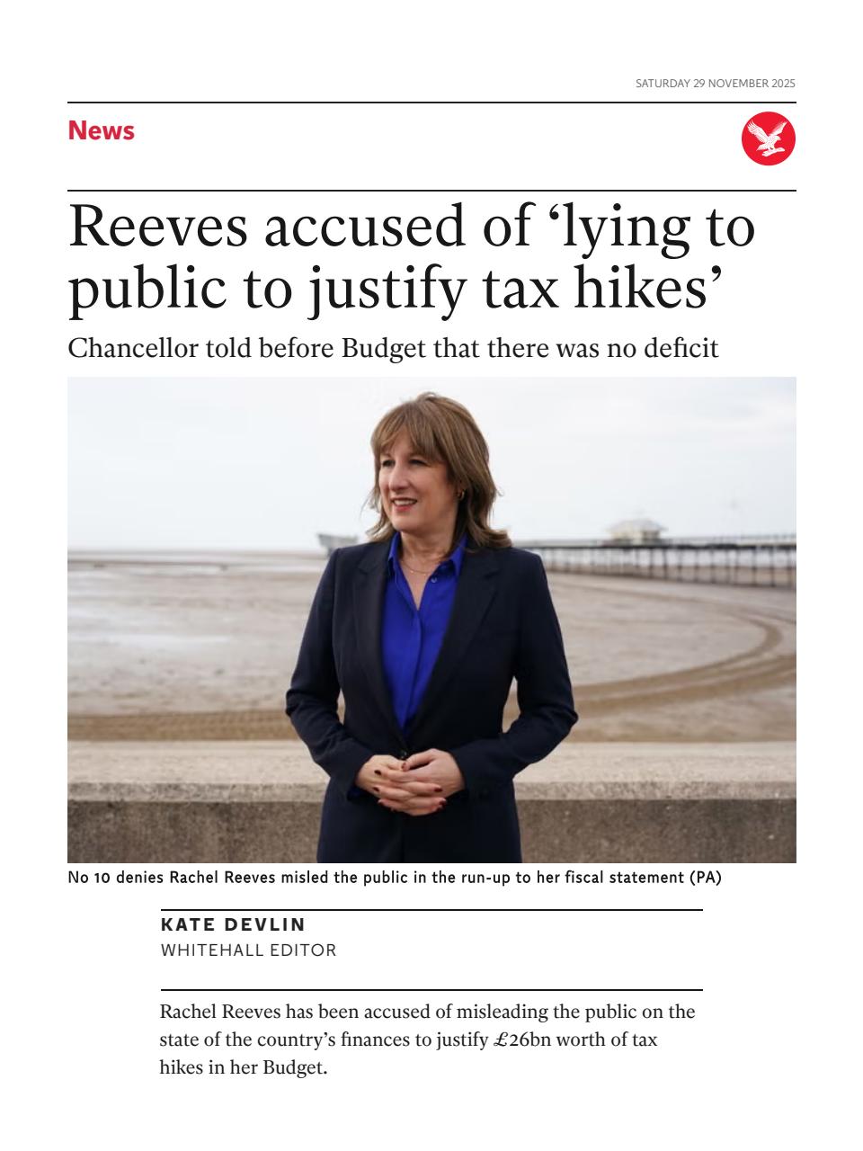 The Independent Daily Edition Newspaper Preview Pages