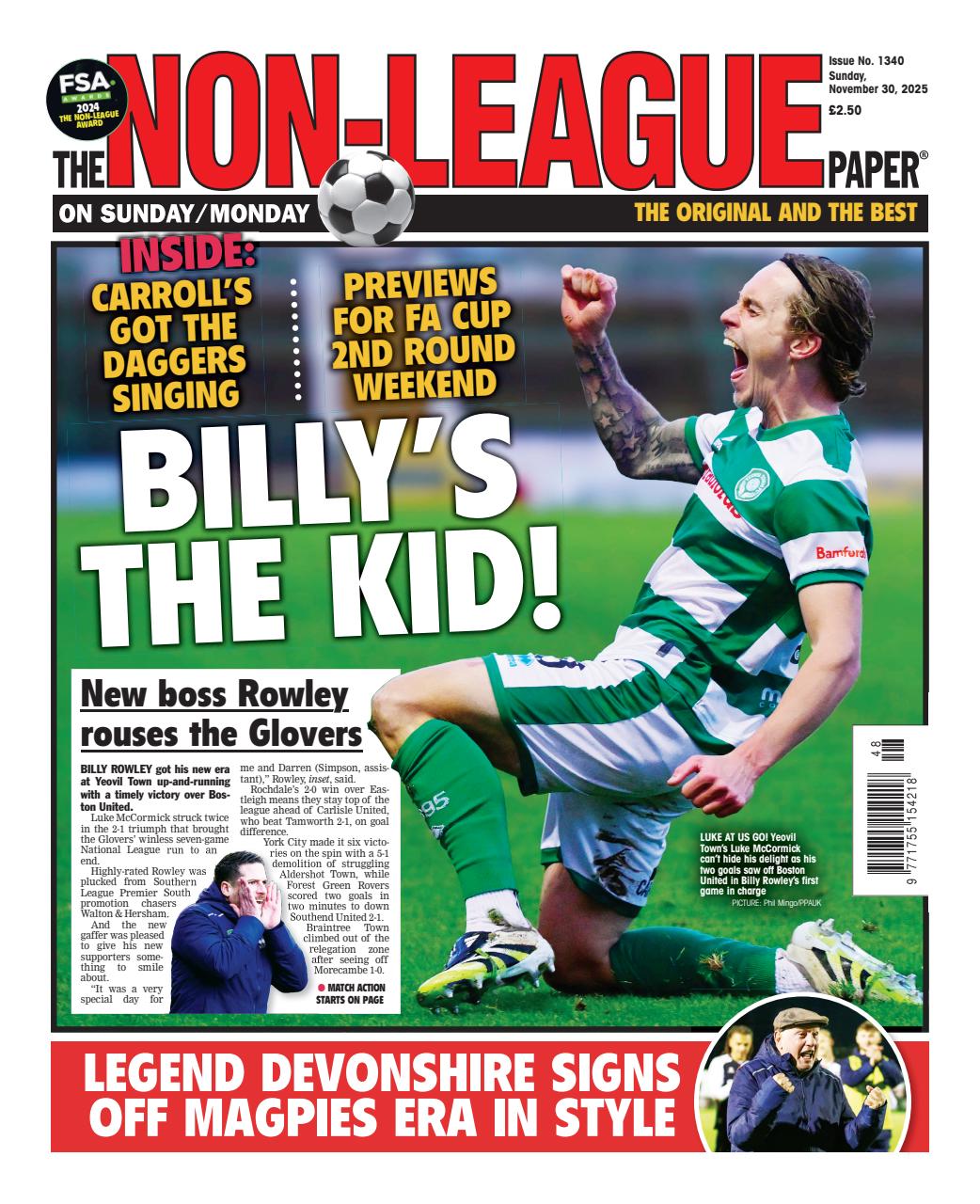 The Non-League Football Paper Preview Pages