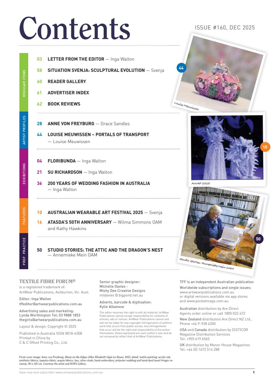 Textile Fibre Forum Preview Pages