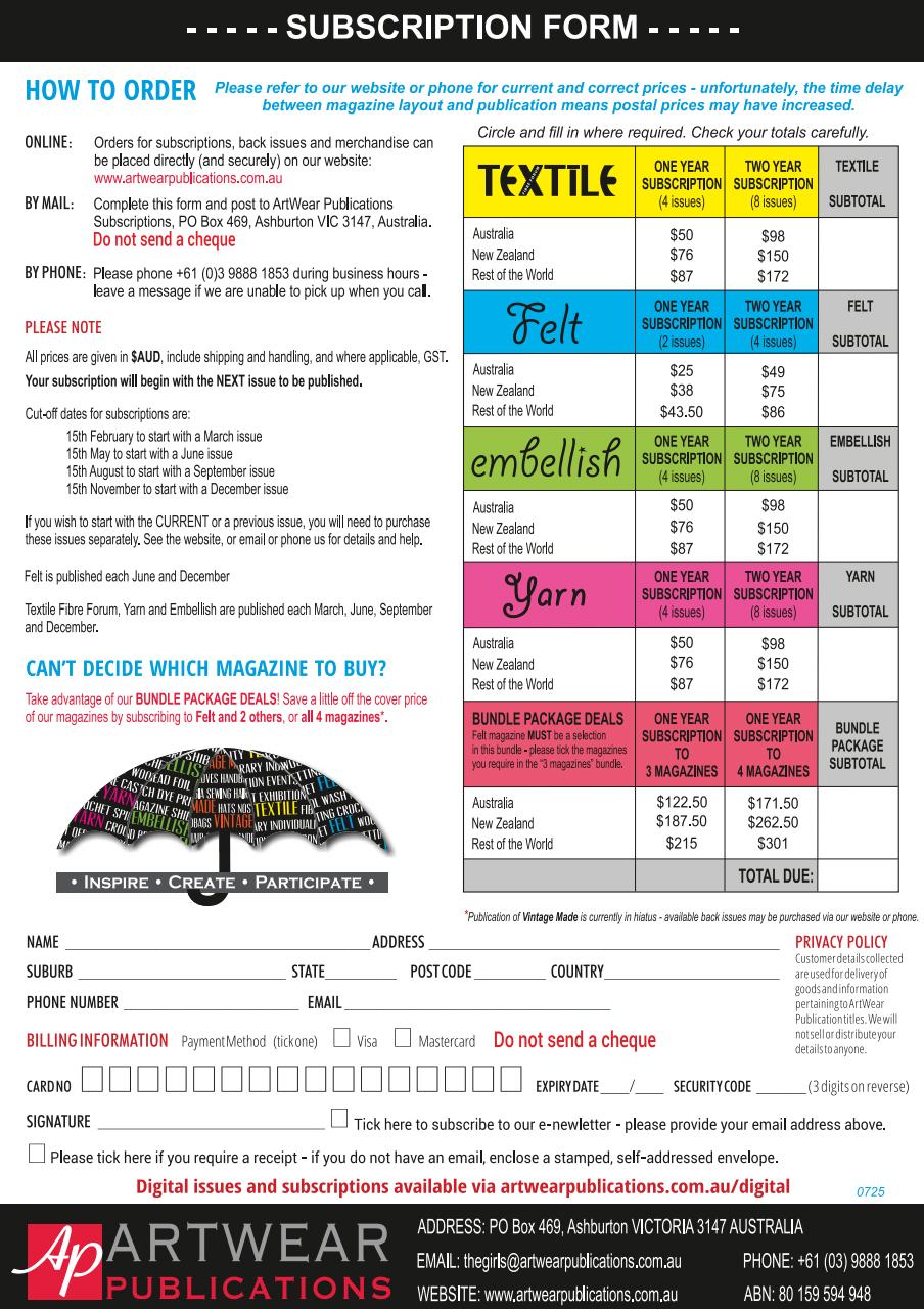 Textile Fibre Forum Preview Pages