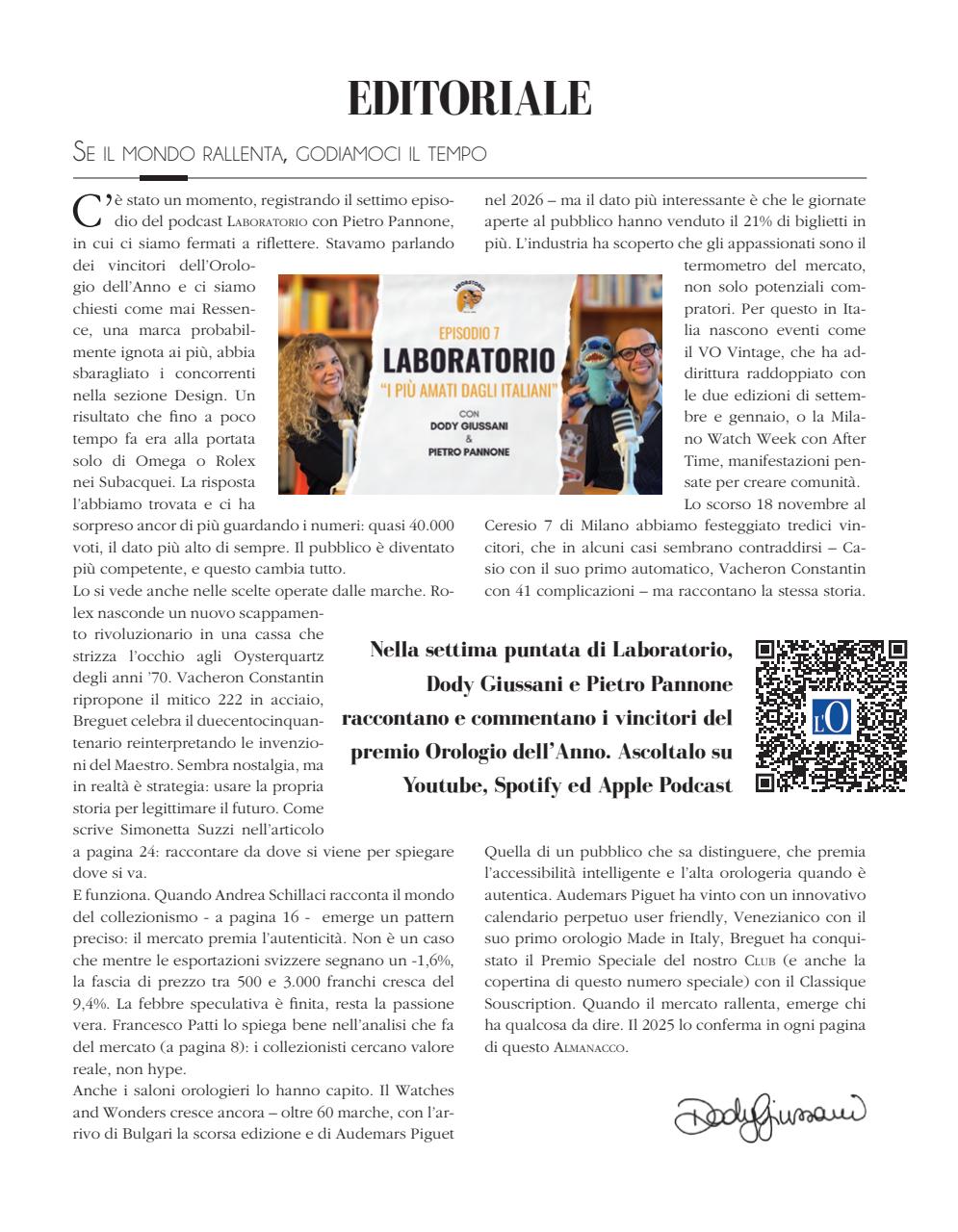 L'Orologio Preview Pages