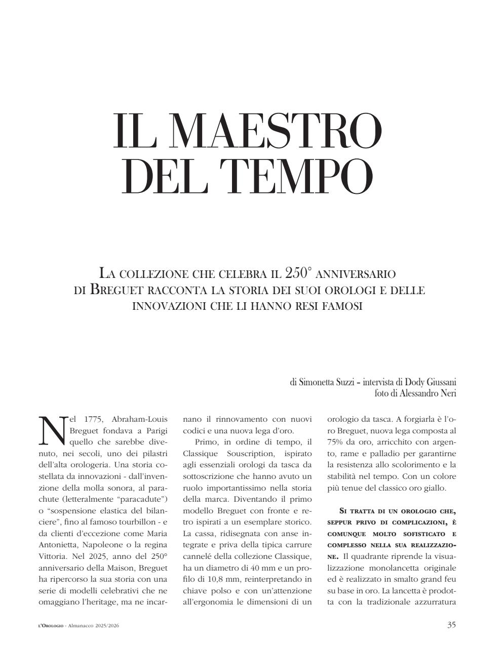 L'Orologio Preview Pages