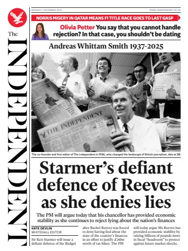 The Independent Daily Edition Newspaper issue 