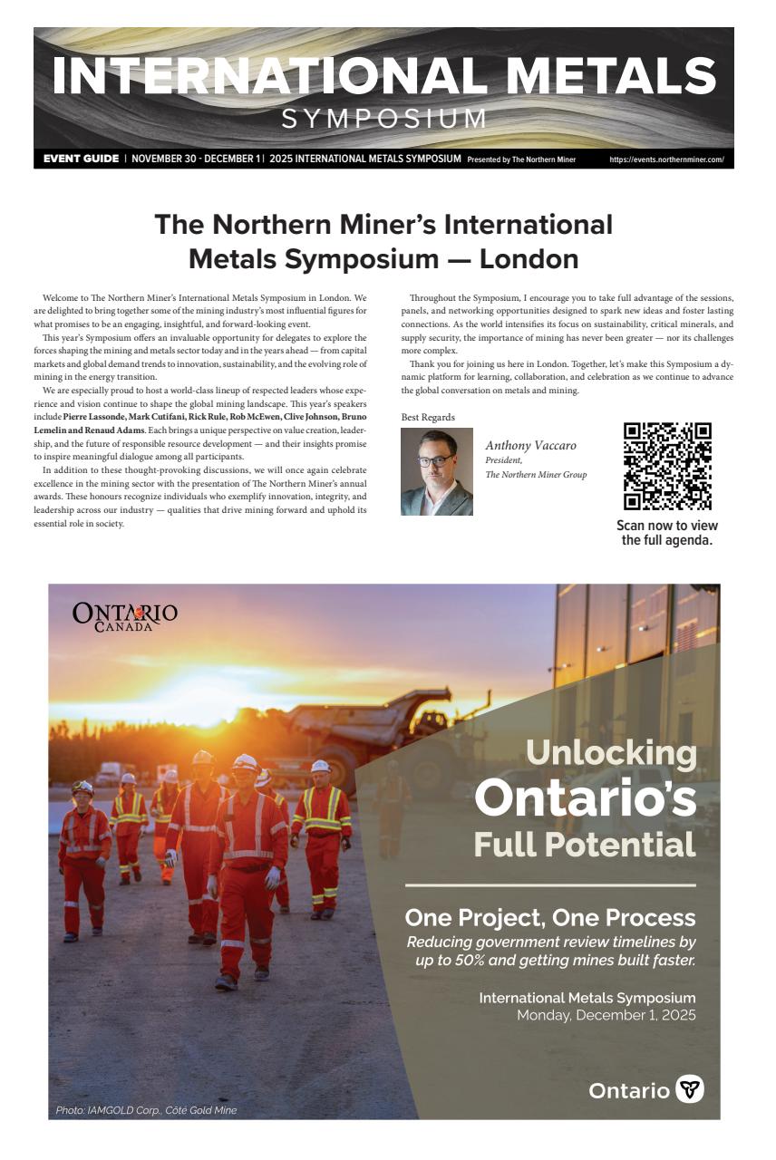 The Northern Miner Preview Pages