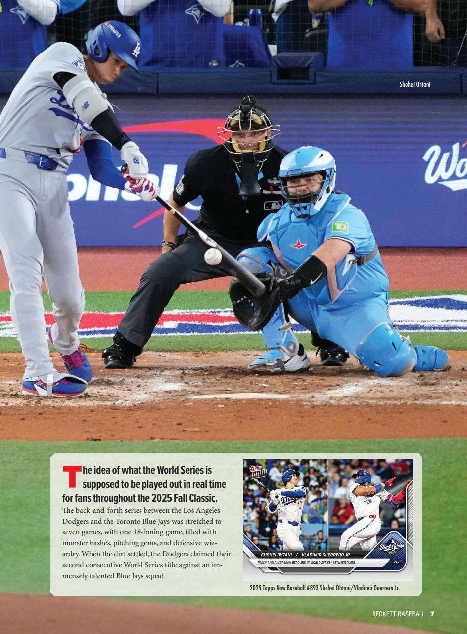 Beckett Baseball Magazine Preview Pages