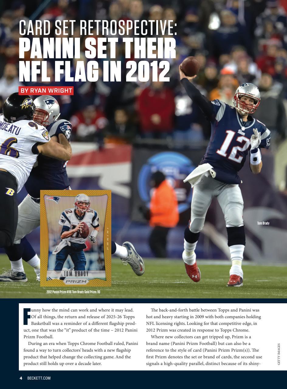 Beckett Football Magazine Preview Pages