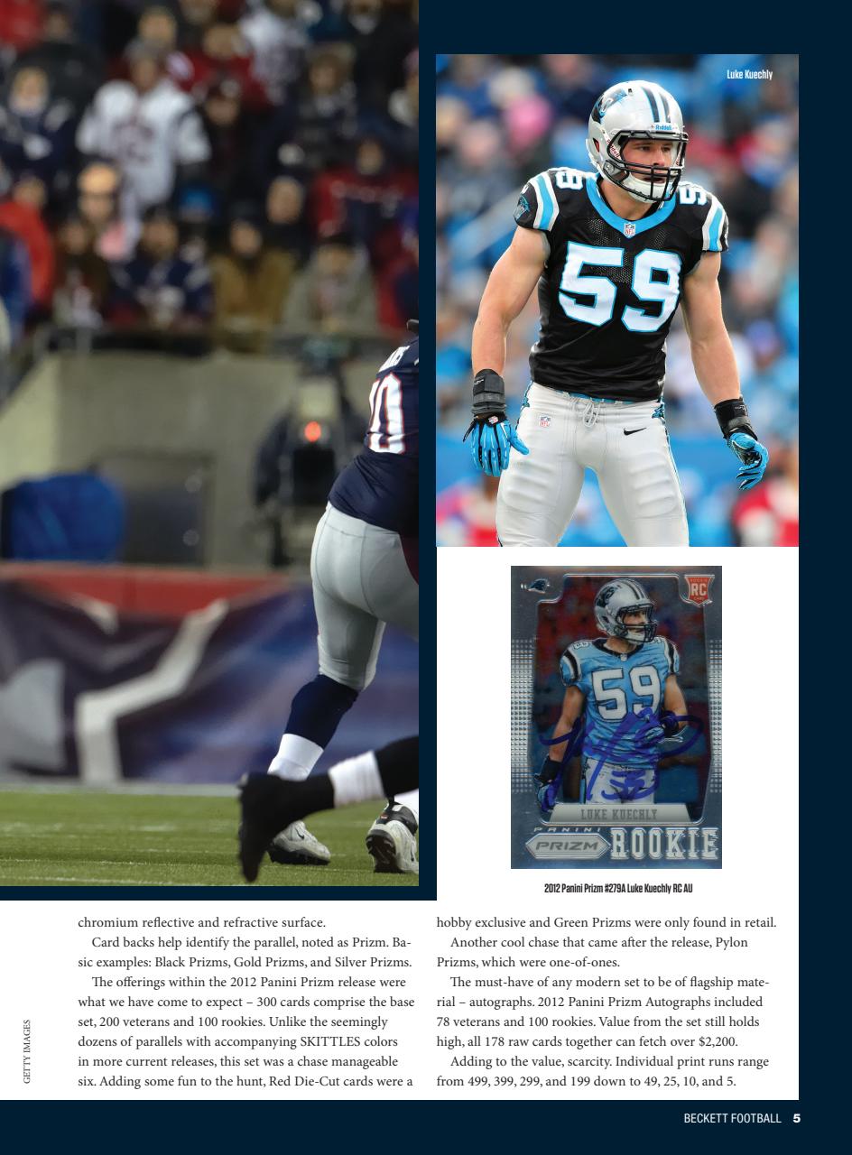 Beckett Football Magazine Preview Pages